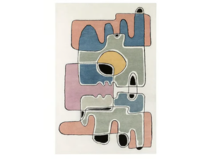 TETE A TETE MULTI - Patterned rectangular wool rug - Rug by Toulemonde Bochart