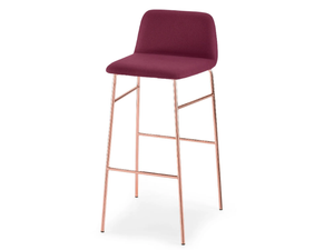 BARDOT MET - Fabric barstool with footrest - Stool by TrabA'
