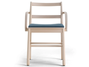 JULIE - Beech chair with integrated cushion - Accessories by TrabA'