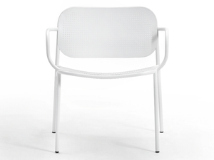 METIS DOT - Metal easy chair with armrests - Armchair by TrabA'