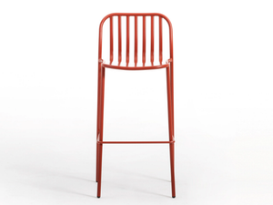 METIS LINE - High stool with back - Stool by TrabA'