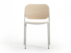 METIS WOOD - Stackable wooden chair open back - Chair by TrabA'