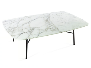 YUKI - Rectangular marble coffee table - Coffee table by TrabA'