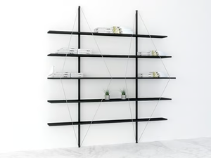 VOILE' - Wall-mounted steel bookcase - Cabinet by TrackDesign