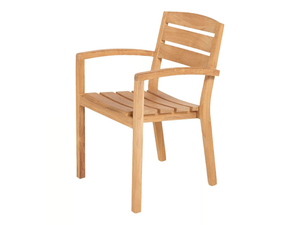 CARLOS - Stackable teak garden chair - Chair by Traditional Teak