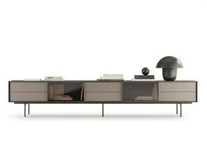 AURA 76 - Modular wooden TV cabinet with drawers - Cabinet by TREKU