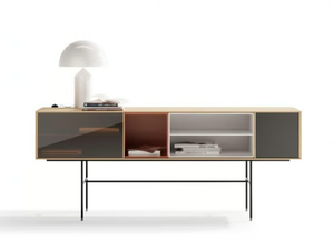 AURA 83 - Wooden sideboard with doors - Cabinet by TREKU