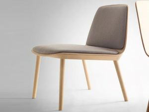 BISELL LOUNGE - Fabric easy chair with integrated cushion - Armchair by TREKU