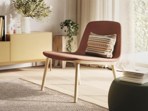 BISELL LOUNGE - Upholstered fabric easy chair - Armchair by TREKU