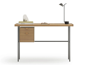 KUTXA - Wooden and metal secretary desk with drawers - Desk by TREKU