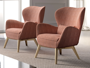 BRITNEY - Fabric armchair with armrests - Armchair by Tremolada