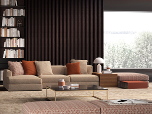JUSTIN - Modular sectional fabric sofa with removable cover - Sofa by Tremolada