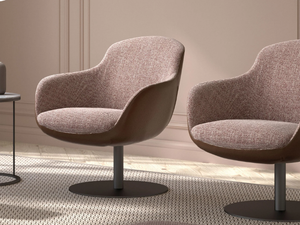 MILEY - Fabric easy chair with armrests - Armchair by Tremolada