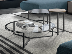 ROD - Round custom handmade coffee table - Coffee table by Tremolada
