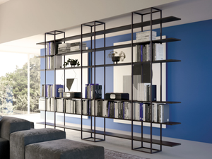 SQUARE - Freestanding open metal bookcase - Cabinet by Tremolada