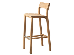KOS - Teak bar chair - Chair by TRIBÙ