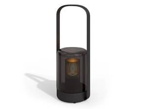 LUNA - Glass and aluminium floor lamp / Outdoor table lamp - Floor lamp by TRIBÙ