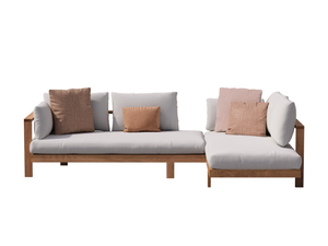 PURE - Sectional fabric garden sofa - Sofa by TRIBÙ