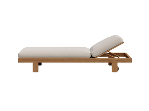PURE - Teak sun lounger - Outdoor furniture by TRIBÙ