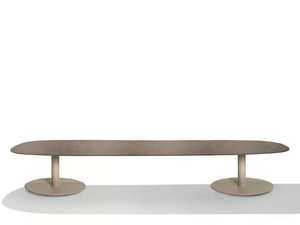 T-TABLE - Low ceramic garden side table - Side table by TRIBÙ