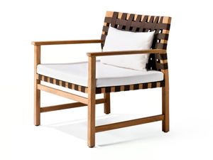 VIS À VIS - Garden lounge chair with armrests - Armchair by TRIBÙ