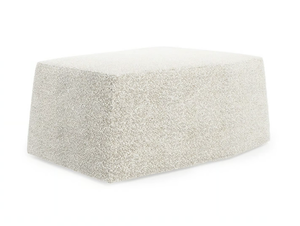 BAMBARA - Upholstered rectangular fabric pouf - Pouf by TRNK