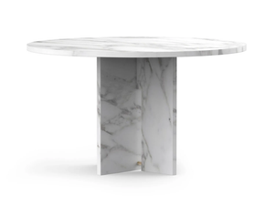SEGMENT - Round custom Calacatta marble table - Table by TRNK