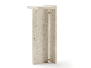 SEGMENT - Travertine coffee table / pedestal - Coffee table by TRNK