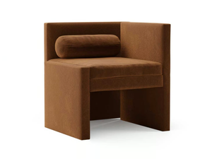 SEGMENT - Upholstered fabric easy chair with armrests - Armchair by TRNK