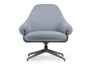 FENDER FD 7098 - Swivel fabric armchair with 4-spoke base - Armchair by True Design