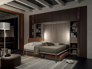 ON-OFF CONFIGURATION 267 - Pull-down bed with integrated lighting - Bed frame by TUMIDEI