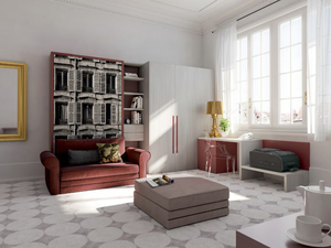 ON-OFF CONFIGURATION 274 - Wooden wall bed - wardrobe by TUMIDEI