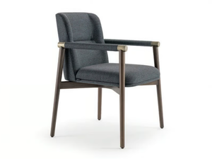 ATELIER - Fabric chair with armrests - Chair by Turri