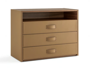 ATELIER - Leather chest of drawers - drawer by Turri