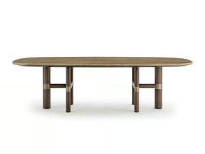 ATELIER - Rectangular walnut table - Table by Turri