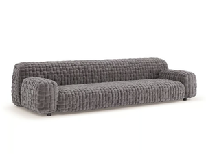 AZUL - 3 seater velvet sofa - Sofa by Turri