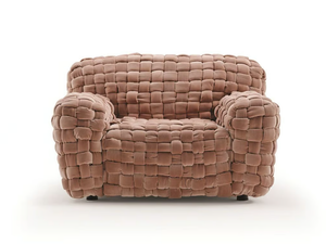 AZUL - Velvet armchair - Armchair by Turri
