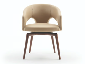 BLUES - Fabric chair with armrests - Chair by Turri