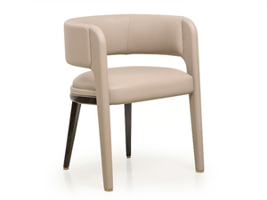 ECLIPSE - Leather easy chair with armrests - Armchair by Turri