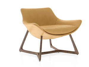 HARP - Leather armchair - Armchair by Turri