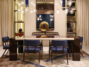 MADISON - Rectangular wooden table - Table by Turri