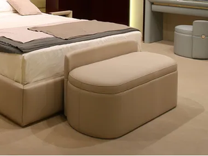 MADISON - Upholstered leather bench - Bench by Turri
