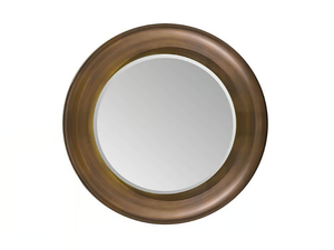 MELTING LIGHT - Round framed wooden mirror - Accessories by Turri