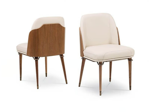 MELTING LIGHT - Upholstered leather chair - Chair by Turri