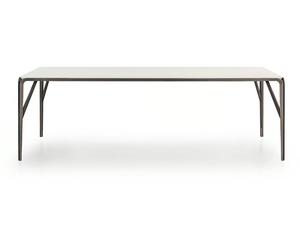 MILANO - Rectangular wooden table - Table by Turri