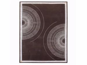 NOIR - Handmade rectangular wool and silk rug - Rug by Turri