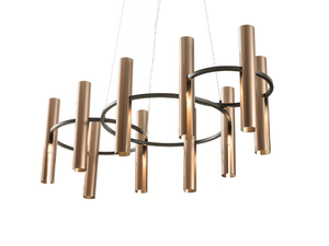 REEDS - Metal chandelier - Ceiling lamp by Turri