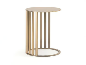 ROMA - Round metal high side table - Coffee table by Turri