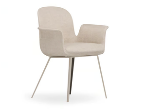 SOUL - Fabric chair with armrests - Chair by Turri
