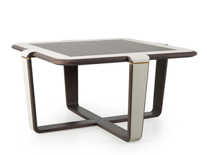 VINE - Square solid wood coffee table - Coffee table by Turri